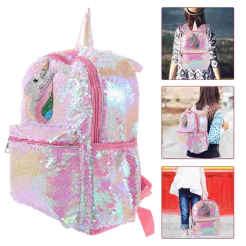 Детский рюкзак с блестками для девочек, Милый Маленький рюкзак с блестками, Блестящий рюкзак, Детская сумка в подарок