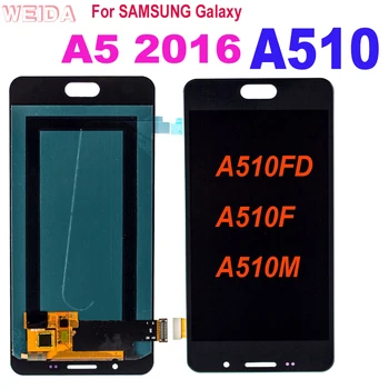 Для Samsung Galaxy A5 2016 A510 A510FD A510F A510M ЖК-дисплей Сенсорный экран Дигитайзер в Сборе Замена для Samsung A510 LCD