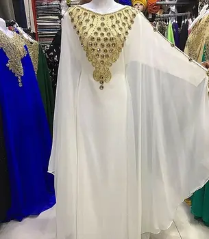 Дубайский кафтан Kurtas с вышивкой, Комплект из 2 предметов, Элегантный Вискозный Халат Farasha Abaya с вырезом лодочкой