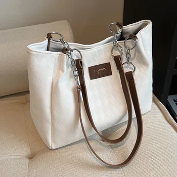 Женская сумка большой емкости 2023, весенняя новинка, высококачественная сумка для поездок на работу, универсальная сумка-тоут на одно плечо