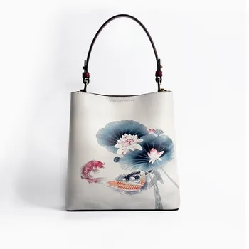 Женская сумка, модные сумки из натуральной воловьей кожи, женские сумки, роскошный бренд, высококачественная женская сумка из натуральной кожи, сумка с цветами