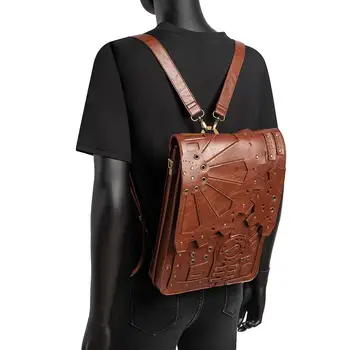женская сумка, рюкзак в стиле стимпанк, ретро, женская школьная сумка, сумки через плечо, многофункциональный кошелек, держатель для карт
