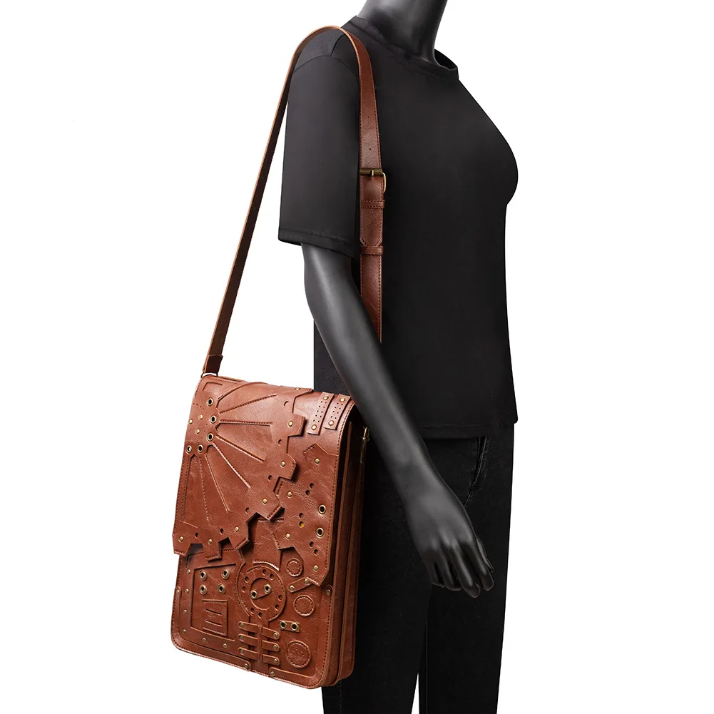 женская сумка, рюкзак в стиле стимпанк, ретро, женская школьная сумка, сумки через плечо, многофункциональный кошелек, держатель для карт - 1