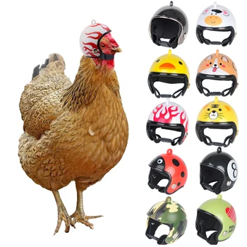 Забавный шлем для Цыпленка, Маленькая Птичка, Утка, Перепелиная каска, головной Убор, Предотвращающий разбивание цыпленка, Защита головы кур, товары для домашних животных