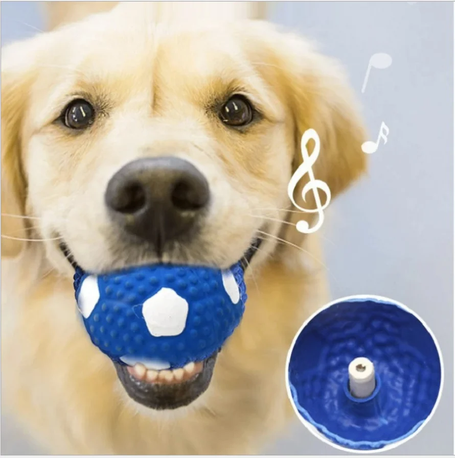 Игрушка для большой собаки, Скрипучие игрушки для собак, шарики, Интерактивный Звук Жевания, Плавающая игра, игра с мячом для собак, Уход за зубами для собак, Домашние животные - 4