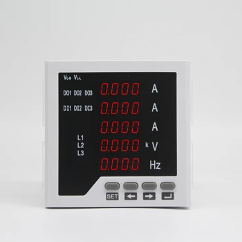 интеллектуальный электрический 3-фазный измеритель частоты амперного напряжения с функцией связи RS485 с релейным выходом сигнализации