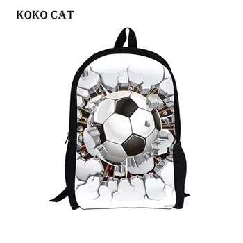 Классный Легкий рюкзак Детские Школьные сумки 3D Ice Soccer/Foot Ball Pattern pack для Мальчиков-подростков И Девочек, Детская сумка для книг mochila