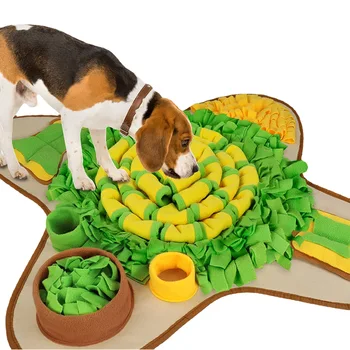 Коврик для обнюхивания домашних животных, интерактивная игрушка для кормления собак и кошек, обонятельная обучающая собака для обнюхивания слоуфуда