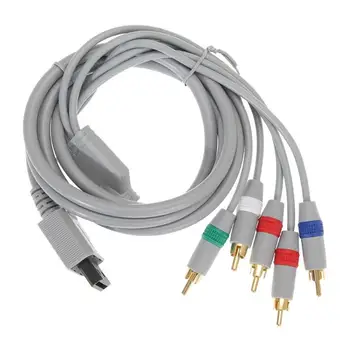 Компонентный кабель 1080P HDTV Аудио-Видео AV 5RCA Кабель Поддержка системы HDTV 1080i/720p для Nintendo Wii Игровой кабель 1,8 м 6 ФУТОВ