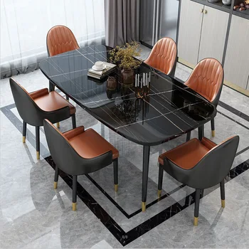 Консольные Обеденные столы для конференций Обеденные столы для ресторана Nordic Study На открытом воздухе Мебель для прихожей Sillas Para Comedor WJ30XP