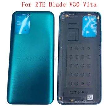 Крышка батарейного отсека Задняя дверца Корпус для ZTE Blade V30 Vita Задняя крышка с логотипом Запасные части