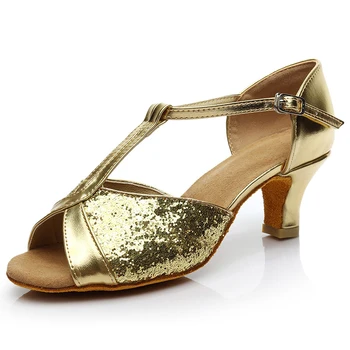 Лидер продаж, Женская Профессиональная обувь для танцев, обувь для бальных танцев, Женская обувь для латиноамериканских танцев на каблуке 5 см