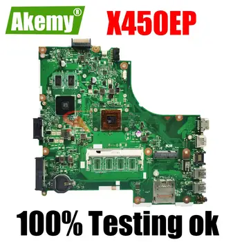 Материнская плата X450EP Для Ноутбука ASUS X450E X450EP X450 X450EA с процессором AMD 0GB-RAM PM 100% тестовая работа
