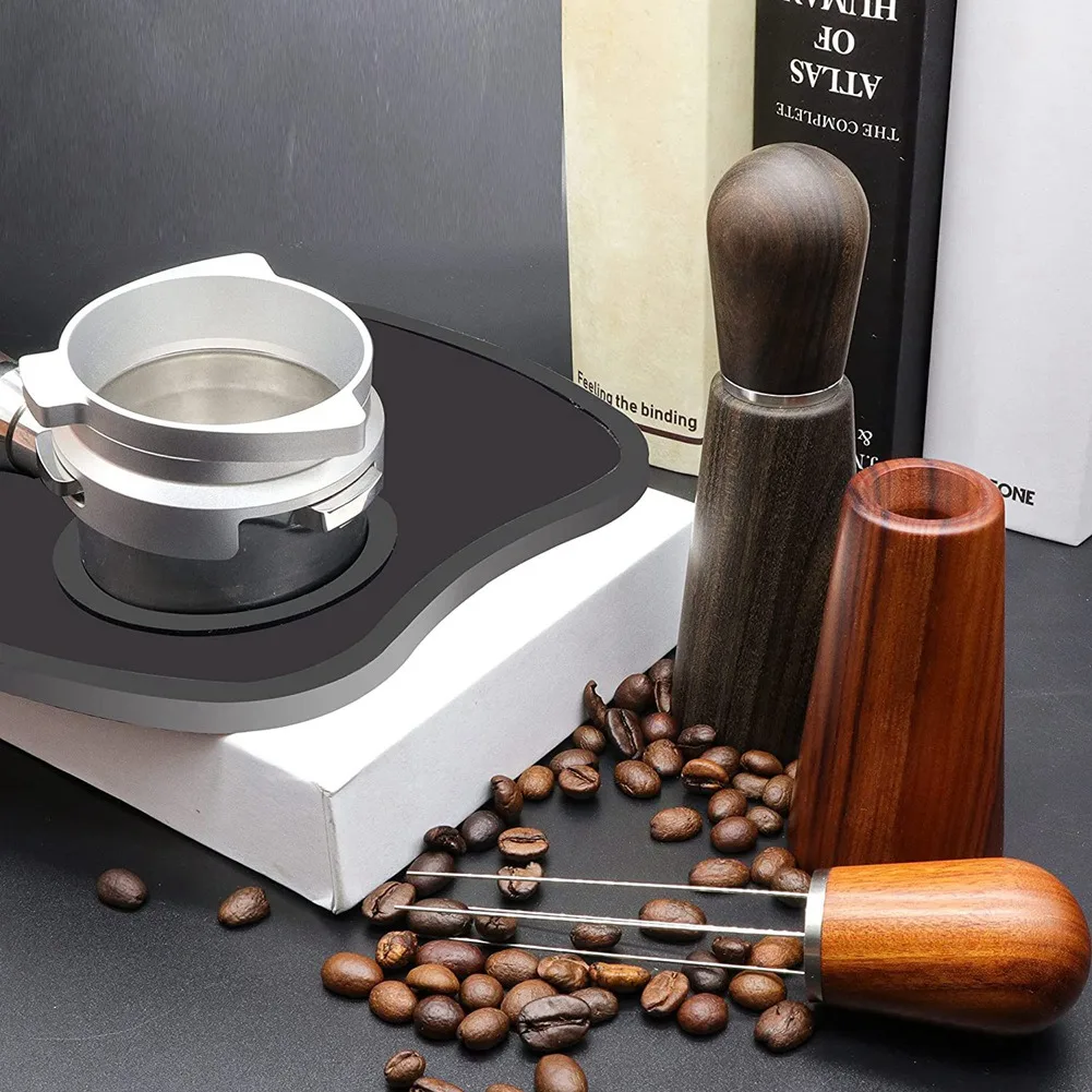 Мешалка для кофе Эспрессо, Инструмент для перемешивания кофейного порошка для приготовления эспрессо, с воронкой для дозирования эспрессо 58 мм, Тип-B - 2