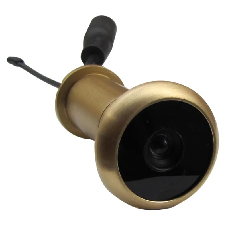 Мини-дверная камера CCTV HD с низким уровнем ИК 0,008 люкс, малогабаритная видеокамера со звуком для видеонаблюдения и монитора - 1