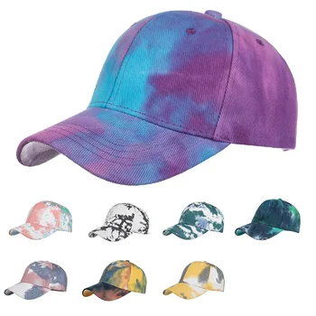 Модная бейсболка с галстуком-краской, Женские цветные бейсболки неправильной формы, Летняя уличная шляпа с козырьком, Женские Мужские шляпы, Аксессуары для одежды, Горячая