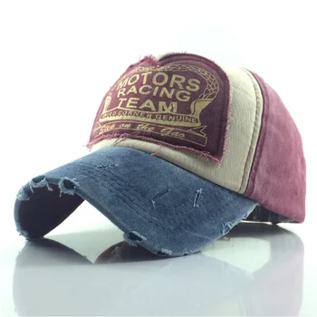 Мыть хлопок Бейсбол Cap snapback шляпа летние хип-хоп установлены кепки для мужчин женщин Повседневная письмо ретро шляпа кости gorras