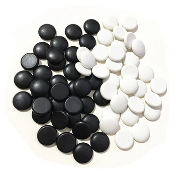 Набор из 70 предметов Диаметром 18 мм, пластиковый набор для игры в Го, Многофункциональные игровые фигуры, черно-белые шахматные фигуры
