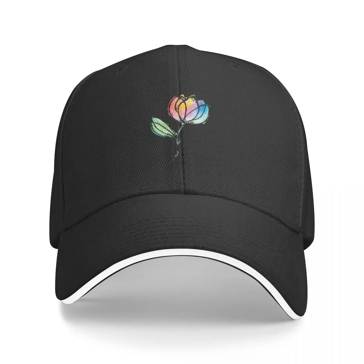 Новая бейсболка с радужным цветком для гольфа, мужская пушистая шапка, новая кепка для женщин, мужская - 1