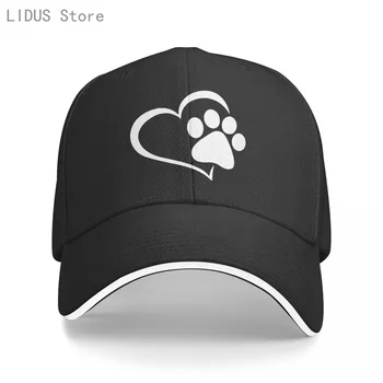 Новая модная бейсболка с принтом Собачьей лапы в стиле Харадзюку, Женская кепка для дальнобойщиков, Летняя Брендовая Регулируемая шляпа Snapback