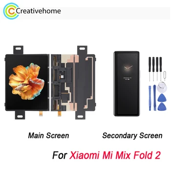 Оригинальный ЖК-дисплей для Xiaomi Mi Mix Fold 2 AMOLED Материал Основной экран Дополнительный экран с цифровым преобразователем Полная сборка