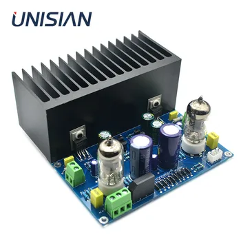 Плата вакуумного лампового усилителя UNISIAN HIF 25 Вт 6J1 + LM1875 электронные клапанные усилители ac18v DIY kit Готовая продукция для предусилителя