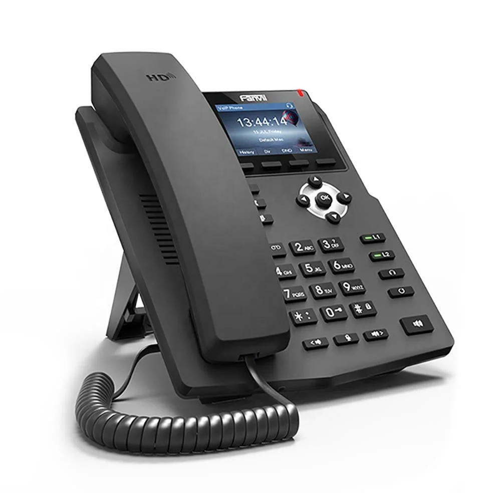 Поддержка 2 Sip-линий POE X3SP Fanvil Voip Phone Настольный бизнес IP-телефон - 4