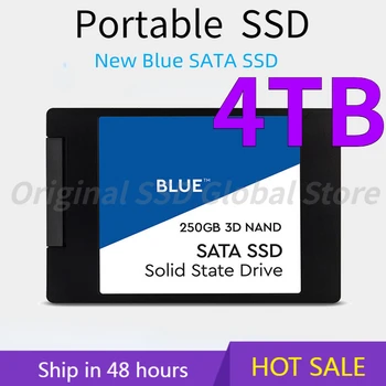 Портативный 100% Оригинальный Синий 256 ТБ Внутренний твердотельный диск 2 ТБ 4 ТБ 8 ТБ 3D NAND SATA3 2,5 