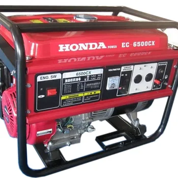 Приведенный в действие Honda 5KW 5KVA 6.25KVA 220V/380V электрическая мощность портативный домашний и промышленный супер бесшумный бензиновый генератор