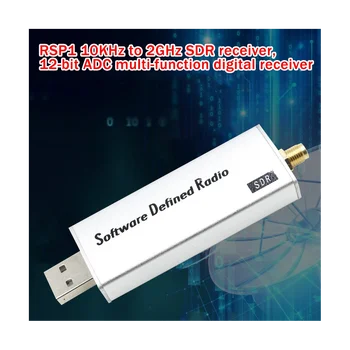 Приемник SDR RSP1 от 10 кГц до 2 ГГц USB2.0 с 12-разрядным АЦП авиационного диапазона, совместимый с радио RSP1 HF AM FM SSB CW