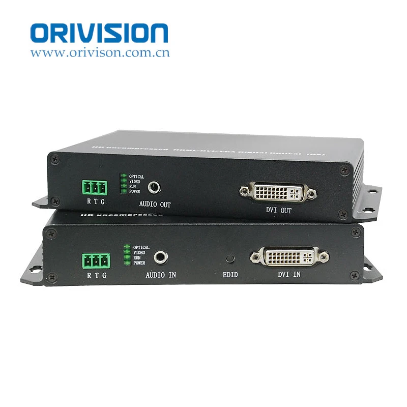 Расширитель Full HD DVI KVM с оптоволокном, без сжатия Поддерживает передачу DVI, аудио, USB сигнала одновременно - 0