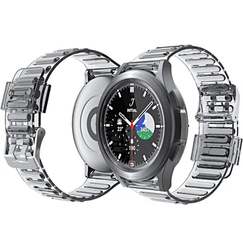 ремешок 20 мм для Samsung Galaxy watch 4/classic/5 Pro 45 мм 44 мм 40 мм 42 мм 46 мм Прозрачный браслет correa Galaxy watch 5 Pro ремешок