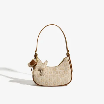 Роскошная женская сумка под мышку, модная повседневная сумка из искусственной кожи Высокого качества, дизайнерская женская роскошная сумка под мышку на одно плечо S5499