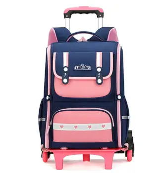 Рюкзак на колесиках для начальной школы для девочек, школьная тележка, сумка для багажа на колесиках, детский школьный рюкзак на колесиках, школьный рюкзак на колесиках