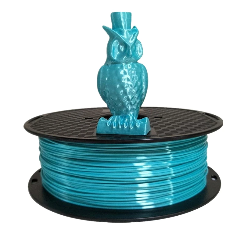 Синий Шелк PLA 3D принтер Нити 1,75 мм 250 г/500 г/1 кг Нити Шелковистый Блеск 3D Ручка Материал Для Печати Блестящий Металлический На Ощупь - 0