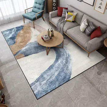 Скандинавские геометрические абстрактные 3D ковры для гостиной, простое украшение дома, Коврики большой площади, Прикроватный нескользящий коврик для ног