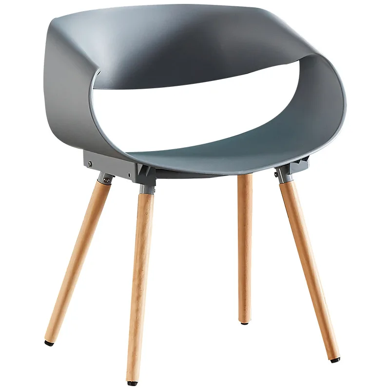 Современная минималистичная мебель для дома креативный дизайн пластиковый обеденный стул с скандинавской спинкой гостиничный стул для переговоров кресла для отдыха - 4