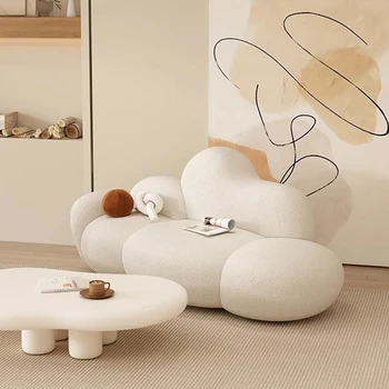 Современный Диван из овечьей Шерсти Середины века Белый Italiano Plus Size Relax Couch Минималистский Роскошный Дизайн Muebles Para El Hogar Furniture