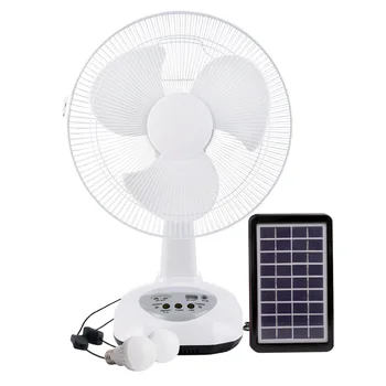 Солнечный вентилятор AC/ DC, Перезаряжаемый настольный вентилятор, Аварийный для кемпинга на открытом воздухе со светодиодными USB-портами, Вентиляторы для охлаждения домашнего офиса, Цена по прейскуранту завода-изготовителя