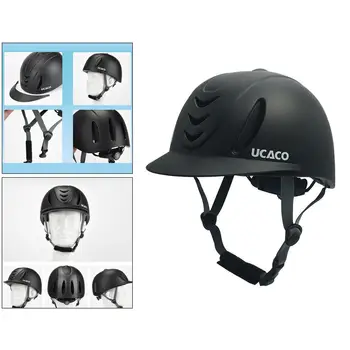 Стартовый шлем для верховой езды, защитный шлем старше 13 лет, полностью черный