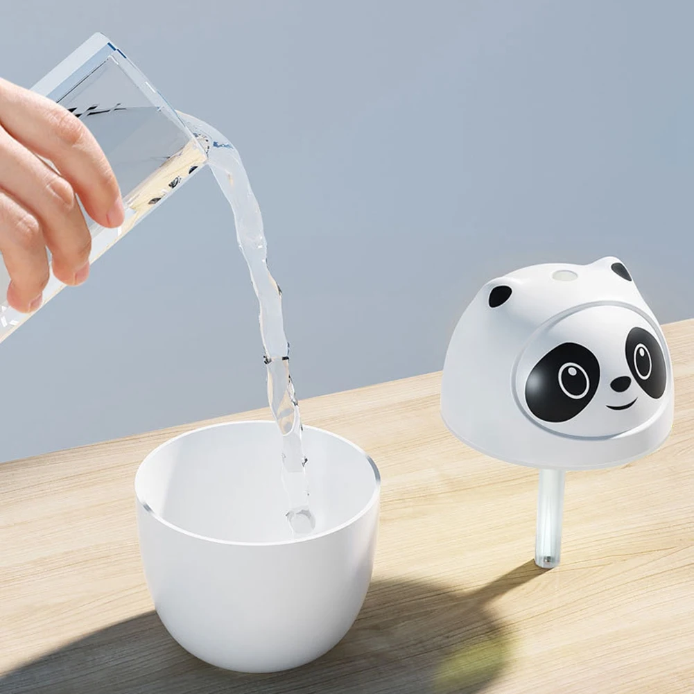 Увлажнитель воздуха Pandas Милый диффузор с ароматическим эфирным маслом объемом 220 мл, USB-устройство для запотевания, туманообразователь с красочным ночником - 2