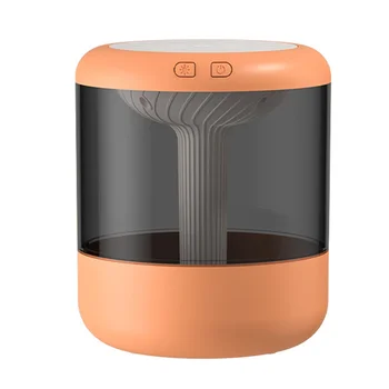 Увлажнитель воздуха большой емкости объемом 1,2 л, мини Портативный диффузор эфирного масла, USB-туманообразователь для спальни, Домашний Оранжевый