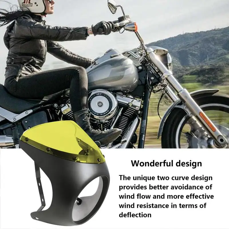 Универсальный протектор лобового стекла мотоцикла Ветрозащитный экран для BMW SUZUKI Обтекатель кузова мотоцикла - 2