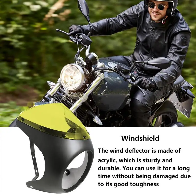 Универсальный протектор лобового стекла мотоцикла Ветрозащитный экран для BMW SUZUKI Обтекатель кузова мотоцикла - 4