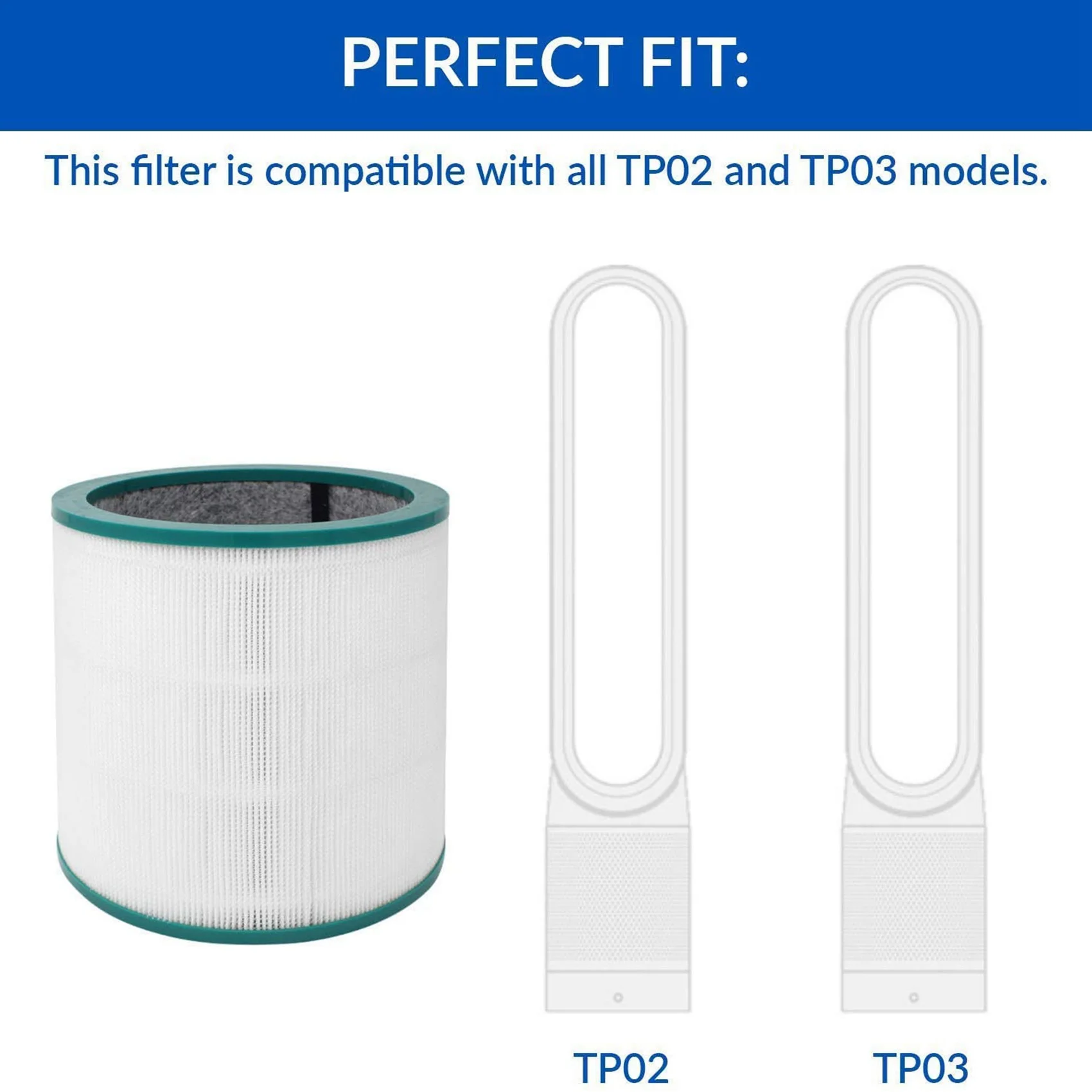 Фильтры для очистки воздуха 3X, совместимые для башенного очистителя TP00/03/02/ Модели AM11/BP01 - 4