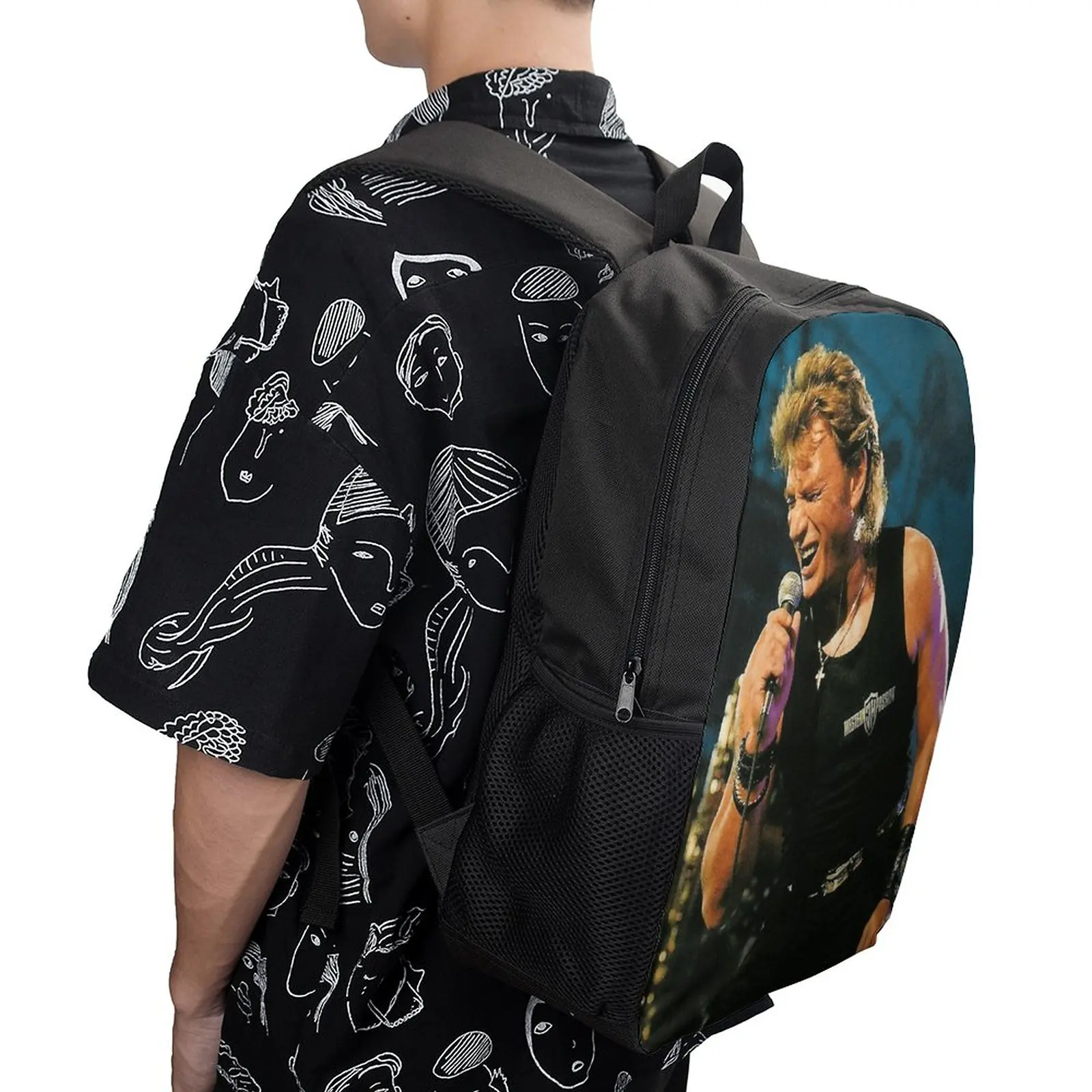Фирменный уютный полевой рюкзак Johnny And Hallyday Mort 17 дюймов, винтажный рюкзак для занятий спортом высшего качества - 3