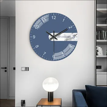Художественные Настенные часы Современные NordicDigital Clock настенные часы домашнего декора Кварцевые часы Однотонные МОДНЫЕ Настенные Цветные Семейные подарки 12 дюймов