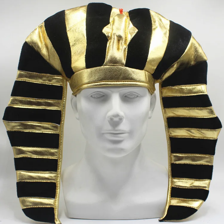 Хэллоуин, Пасхальное шоу, вечеринка, Шляпа-змея Фараона, Египетская золотая шляпа, Шляпа фараона, Шляпа Египетского фараона, Жуткая шляпа со змеиной головой - 0