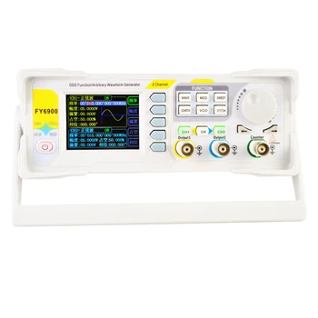 Цифровой Генератор сигналов FY6900 Синусоидальная волна 0-30 МГц 2,4-Дюймовый TFT-экран Цифровой Измеритель уровня сигнала С ЖК-экраном EU UK Plug