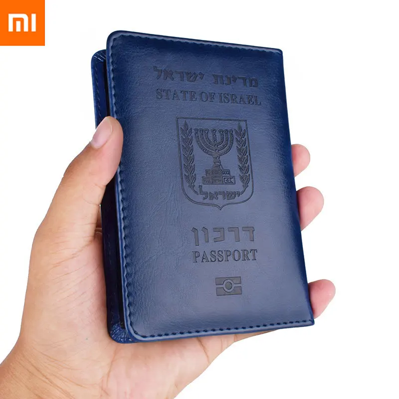 Чехол для паспорта в Израиле из Искусственной Кожи для Путешествий, кошелек, Мужской, Женский, Израильский Держатель для кредитных карт, защитный чехол - 0